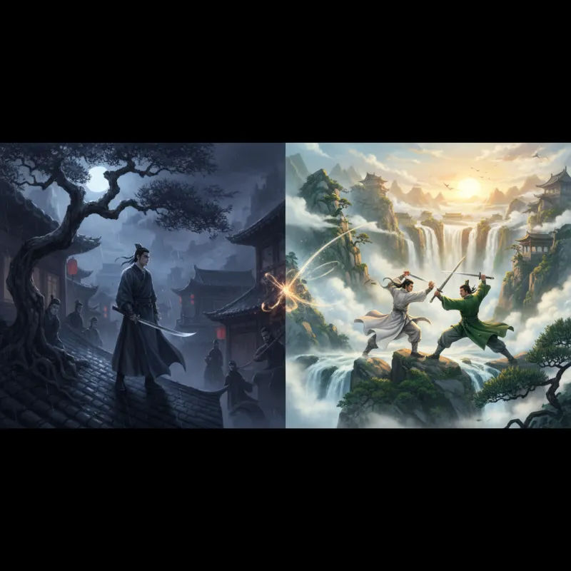 Gu Long vs. Jin Yong: Two Masters, Two Visions of Wuxia