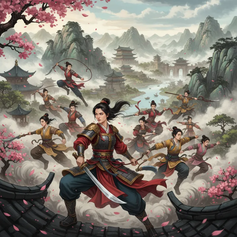 Hua Mulan and the Wuxia Tradition of Women Warriors