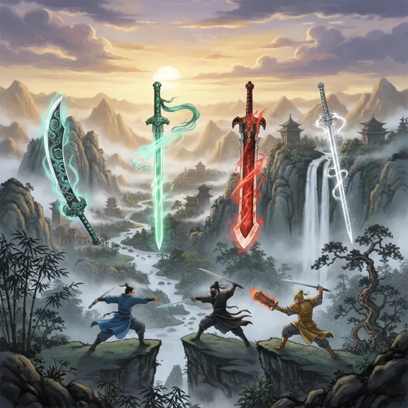Legendary Swords in Wuxia Fiction