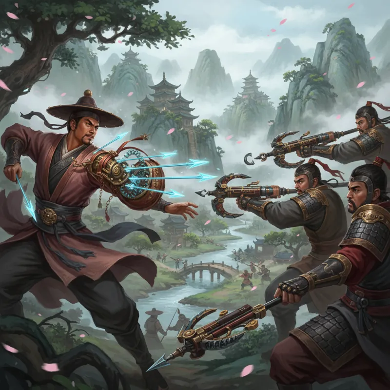 Sleeve Arrows and Mechanical Weapons in Wuxia Fiction