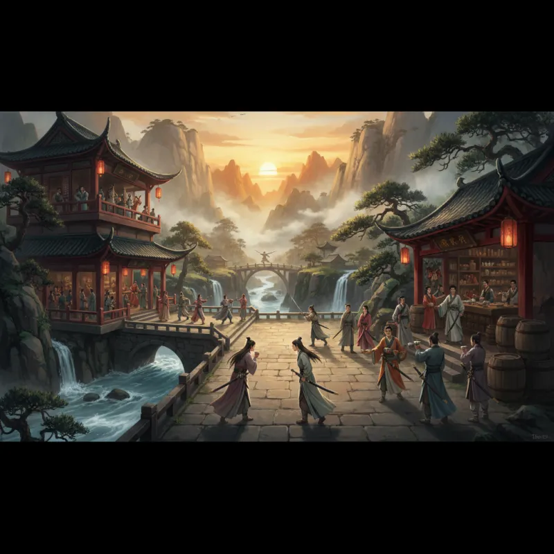 Tea Houses and Wine Shops: The Social Hubs of the Martial World