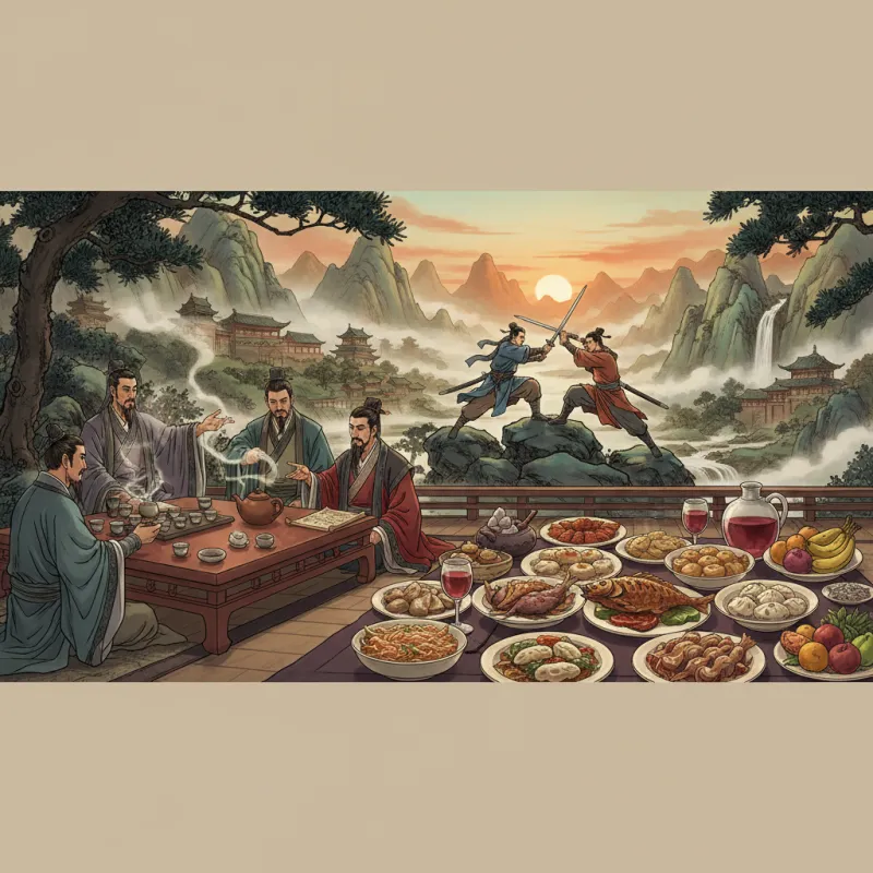 Tea, Wine, and Food: The Culinary Culture of Wuxia